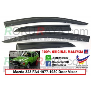 Mazda 323 Familia FA4 (3rd Gen) 1977-1980  AG Door Visor Air Press Wind Deflector (Small 7cm Width)